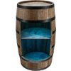 Dřevěný dekorační sud na víno s LED osvětlením v retro stylu Wenge