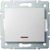 Kanlux LOGI Jednopólový vypínač s LED - bílá 25078