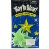 Hvězdy svítící ve tmě 5,5cm plast na kartě 12x20cm