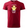 Sablio Tričko s potlačou DUCK YOU, you ducking duck - červené L