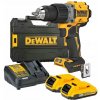 Aku vŕtačka/skrutkovač DeWalt DCD800P2T 18V, 90Nm, 2x5Ah + nabíjačka + kufor