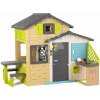 Smoby Domček Priateľov s kuchynským posedením v natur farbách Friends House Evo Playhouse
