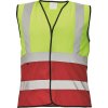 Cerva Reflexná vesta LYNX DUO - Žltá / červená | L