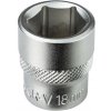 DEMA Nástrčkový kľúč / orech krátky 18 mm 3/8