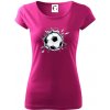 Futbalová lopta v triku - Dámske tričko Pure - 3XL ( Fuchsiová )