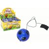 Lean Toys Futbalová lopta na gumičke – modrá 6cm