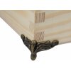 Nožička na drevené boxy/debničky 2,7 cm - mosadz
