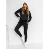 Čierna dámska športová súprava s kapucňou Bolf 20382