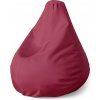 Sablio Sedací vak Pear Vínová - 140 x 100 x 25 cm