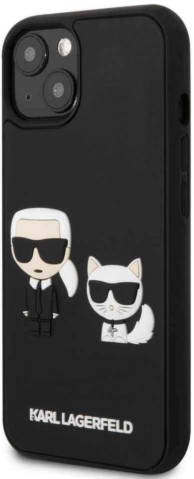 Karl Lagerfeld and Choupette 3D iPhone 13 mini čierne