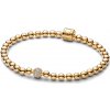 Pandora Pozlátený korálkový náramok Signature Shine 568342C01 21 cm