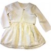 Detské sviatočné šaty krajkové smotanové s bolerkom, veľ. 104