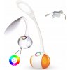 Stolová lampa Nilsen Magic biela s výkonom až 7 W