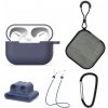 AppleKing praktická súprava 5v1 pre AirPods Pro - tmavomodrá - možnosť vrátiť tovar ZADARMO do 30tich dní