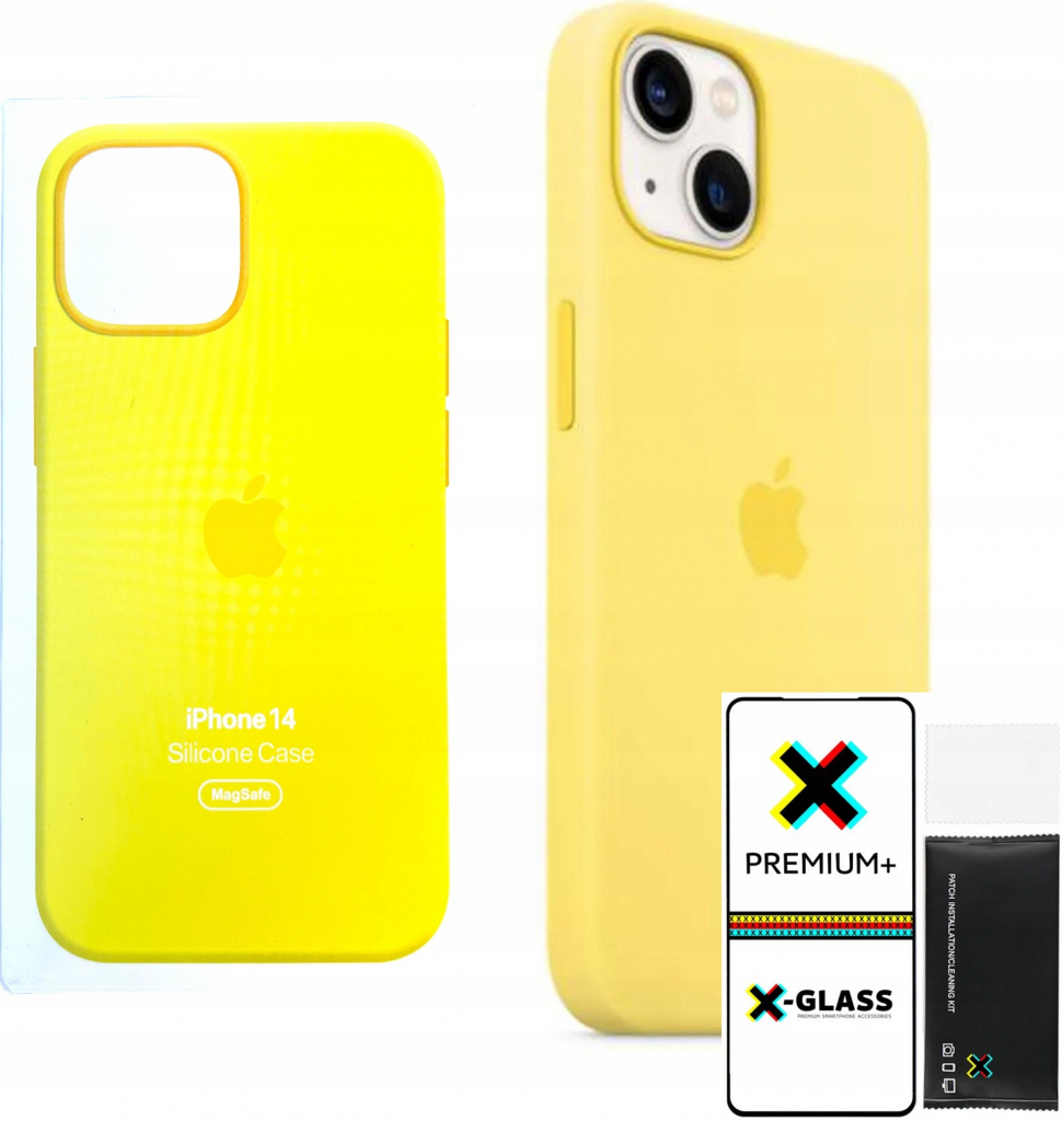 Apple iPhone 14 Silicone Case with MagSafe - Canary Yellov MQU73ZM/A