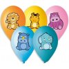 Smart Balloons Balónik/Balonky nafukovacie 5ks s potlačou zvieratka 11-12'' priemer 28-30cm v sáčku 10305370