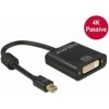 Delock Adaptér mini Displayport 1.2 samec > DVI samice 4K pasivní černý