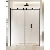 New Trendy Softi Black sprchové dvere 180 cm posuvné čierna matná/priehľadné sklo EXK-3964