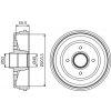 BOSCH Brzdový bubon 0986477206
