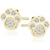 Olivie Strieborné náušnice LABKY GOLD 2407 Ag 925; ≤1,3 g.