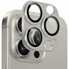 NORTHJO tvrdené sklo s kovovým rámčekom na ochranu šošoviek fotoaparátu pre iPhone 16 Pro / 16 Pro Max - šedé - možnosť vrátiť tovar ZADARMO do 30tich dní