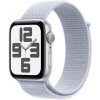 Apple Watch SE GPS 44mm Silver Aluminium Case with Blue Cloud Sport Loop MXET3QCA
