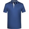 James & Nicholson Polokošile JN 728 s kontrastní légou, krátký rukáv, pánská COT02072896313-navy/white 3XL Navy/bílá