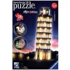 Ravensburger 3D Puzzle Schiefer Turm von Pisa bei Nacht 12515 - leuchtet im Dunkeln
