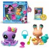 LITTLEST PET SHOP 2 figurky Serie 3 - Lovci pokladů (Chobotnice č. 154 a Šnek č. 155)