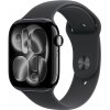 Apple Watch Series 11 GPS 46mm Klavírny čierny hliník s čiernym športovým remienkom - M/L MEUX4WF/A