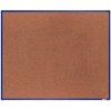 Korková nástenka boardOK v hliníkovom ráme, 1500 x 1200 mm, modrý rám