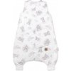 Spací vak s nohavičkami 88 cm, bavlna, Malý medvedík, biela/hnedá Baby Nellys