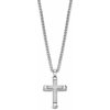 Pánsky oceľový náhrdelník kríž Lotus Style LS2256-1/1