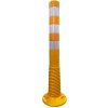 Žltý plastový parkovacie ochranný stĺpik - priemer 8,1 cm, výška 75 cm