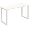 Hobis Pracovný stôl UNI O, 140x75,5x60 cm, biela/biela