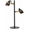 LUCIDE 34544/02/30 TUNDRAN stolná lampička V450mm 2xGU10 čierna, mosadzná