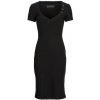 Guess Dlhé šaty SS LEILA DRESS Čierna