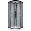 Masážny sprchovací box Kerra Orion Black Glass 90 × 90, MBOBG90