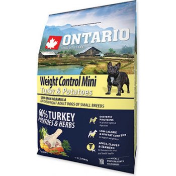 Ontario Mini Weight Control Turkey & Potatoes 6,5 kg