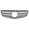 KITT Front Grille suitable for Mercedes C-Class W204 S204 Limousine Station Wagon (2007-2014) Sport Silver