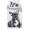 JERRY FABRICS Obliečky Bulldog 1x70x90/1x140x200cm