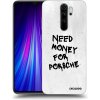Picasee silikónový prehľadný obal pre Xiaomi Redmi Note 8 Pro - White Dollar