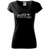 Evolution Football - Dámske tričko Pure - XL ( Čierna )