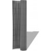 vidaXL Obojstranný záhradný plot, PVC 90x500 cm, sivý
