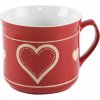 Orion Keramický hrnček varák červené SRDCE 500 ml