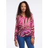 Ružovo-vínová dámska vzorovaná blúzka ORSAY 40