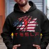 Mikina s potlačou TESLA Dámsky Čierna L