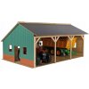 Kids Globe stodola pre 3 traktory 1:16