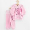 Dojčenská súprava tričko a tepláčky New Baby Happy Elephant pink 86 (12-18m)
