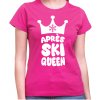 Fajntričko Dámske Tričko Apres ski queen ružová